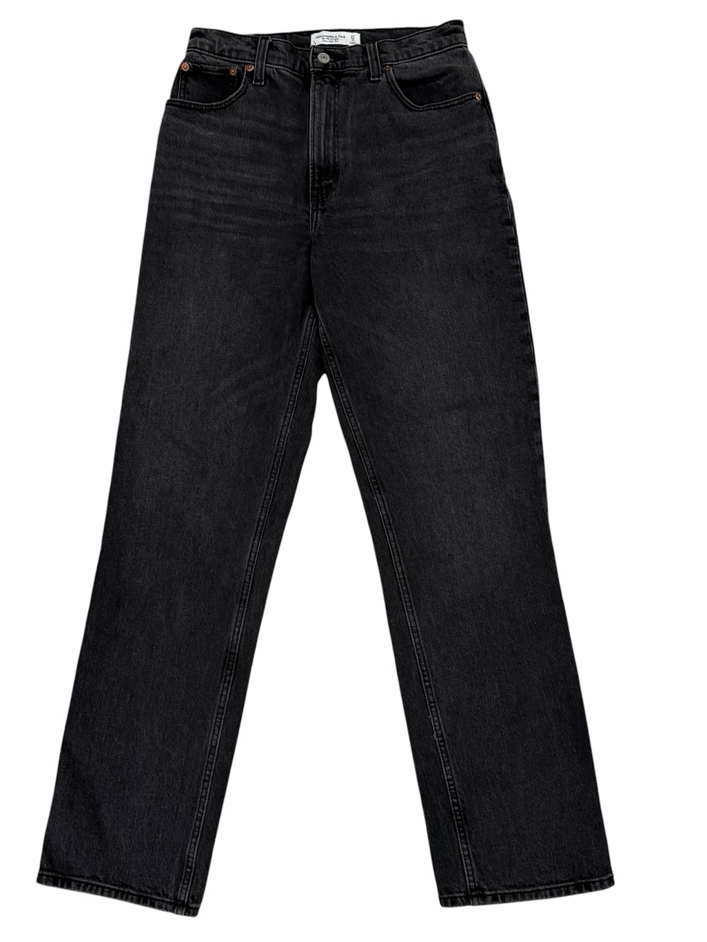Abercrombie & Fitch The 90s Straight Ultra High-Rise Women’s Jeans Size 27 Black